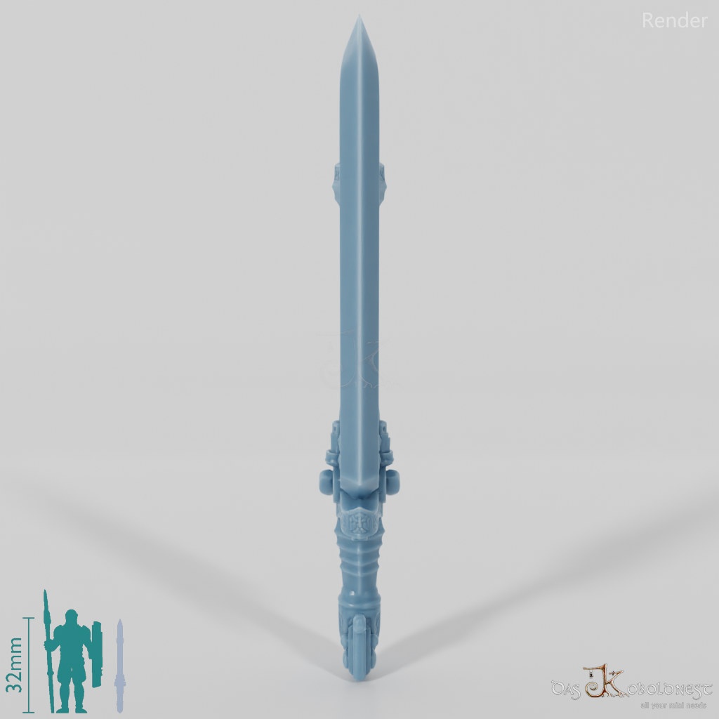 Valiant Hero - Weapon - Gunsword (without hand)