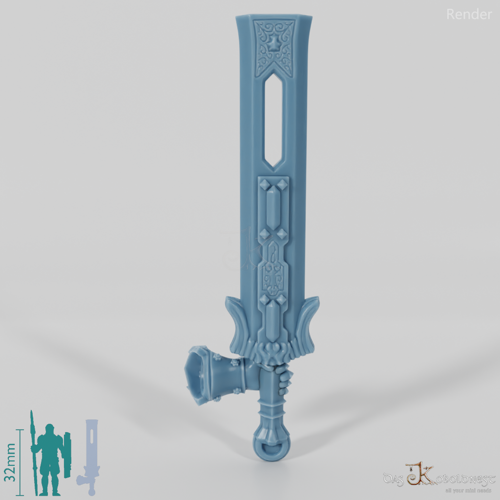 Valiant Hero - Weapon - King Sword (straight hand)