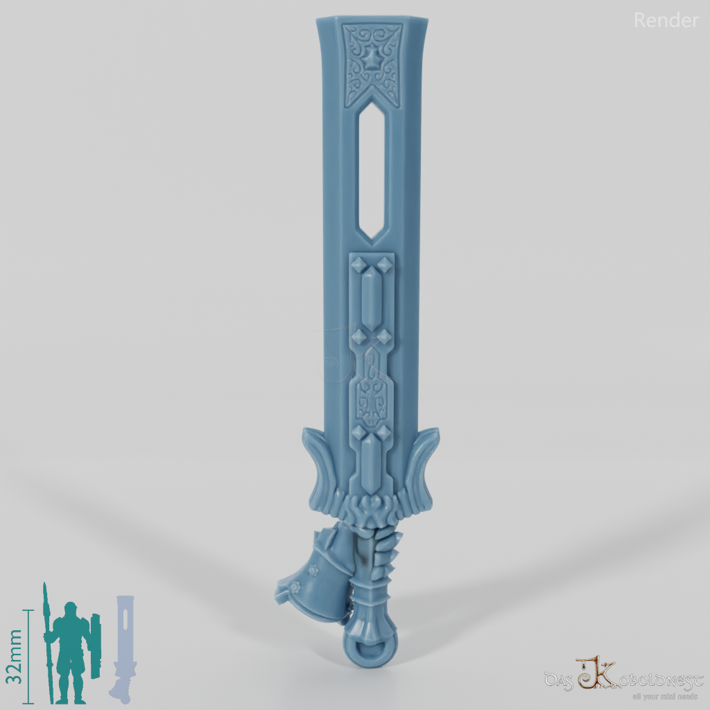 Valiant Hero - Weapon - King Sword (angled hand)