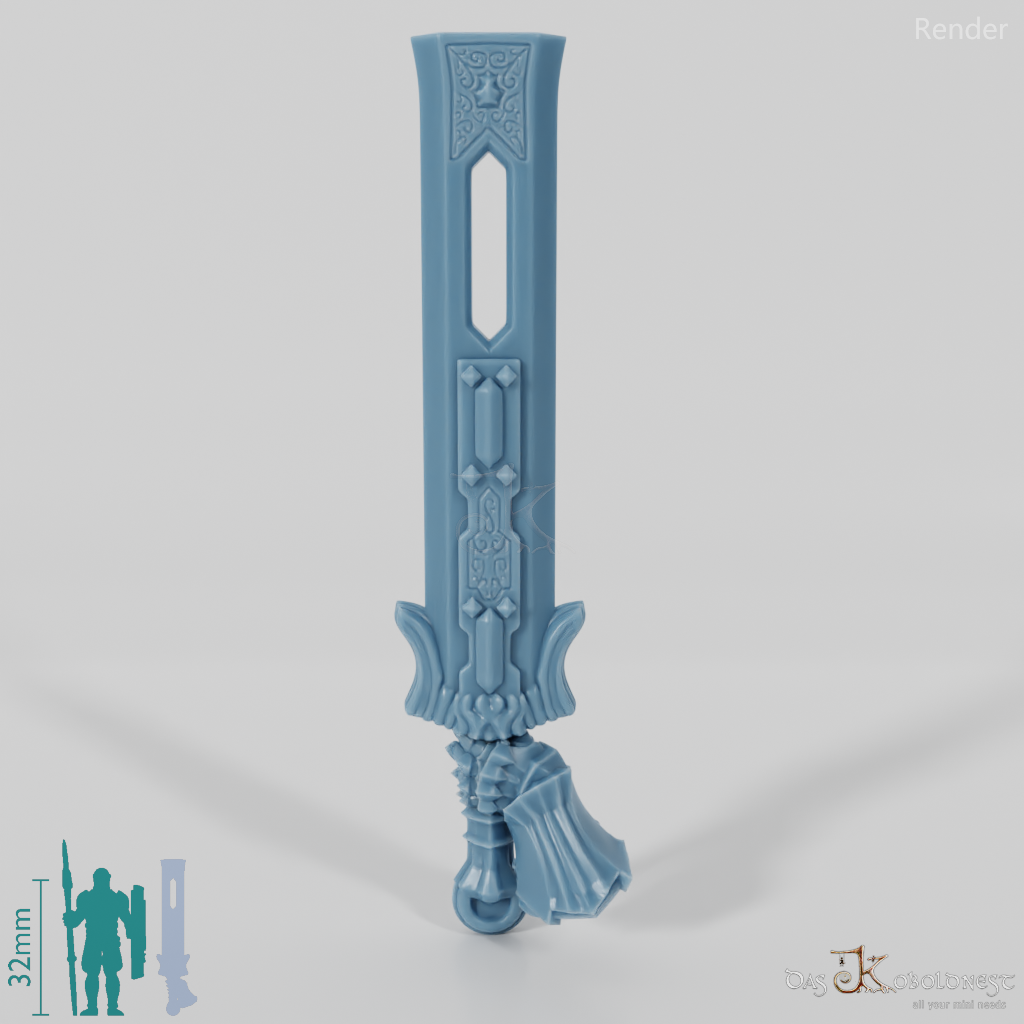 Valiant Hero - Weapon - King Sword (angled hand)