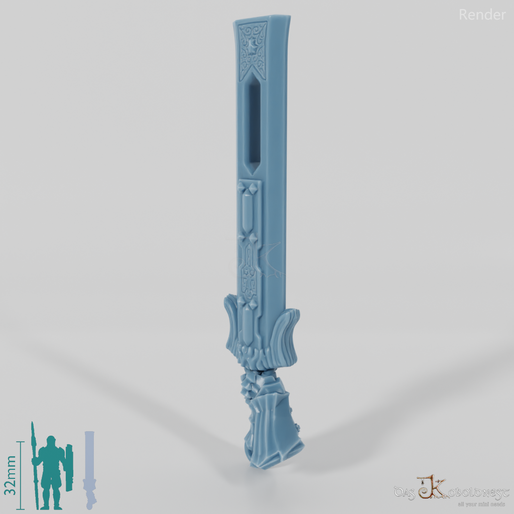 Valiant Hero - Weapon - King Sword (angled hand)