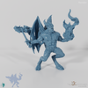 Balor mit Axt und Feuerball