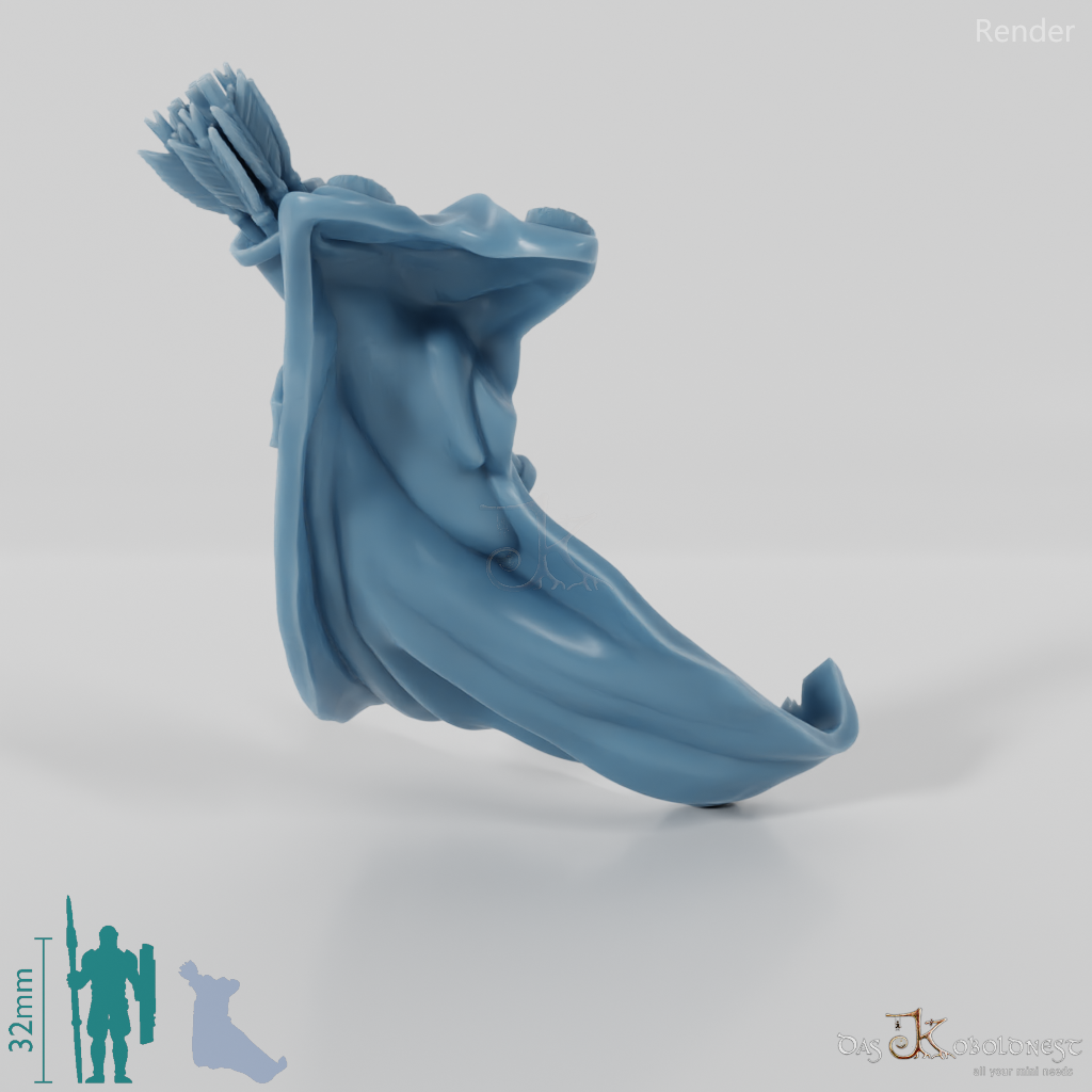 Human cloak with quiver (Gonthan)