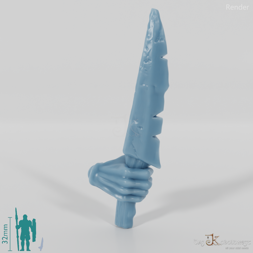 Orc dagger B with hand (blade on top)