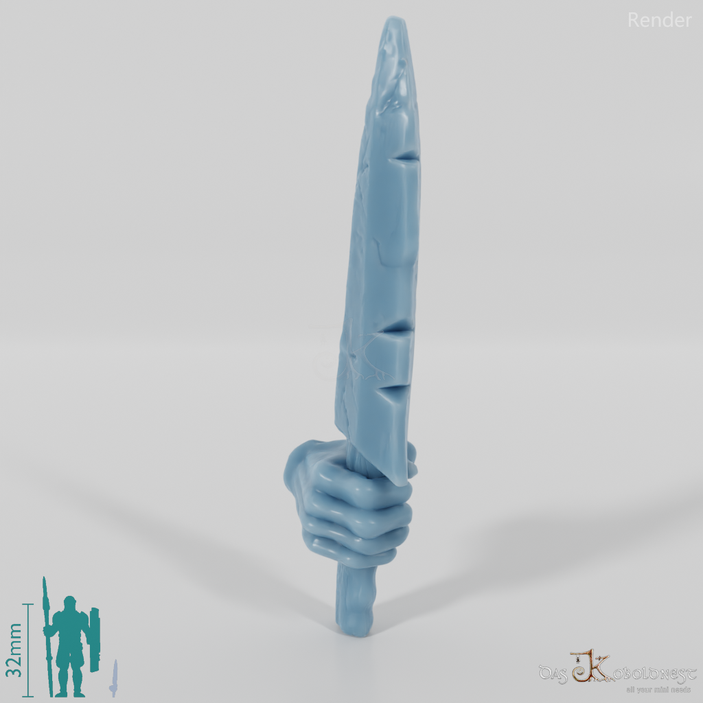 Orc dagger B with hand (blade on top)