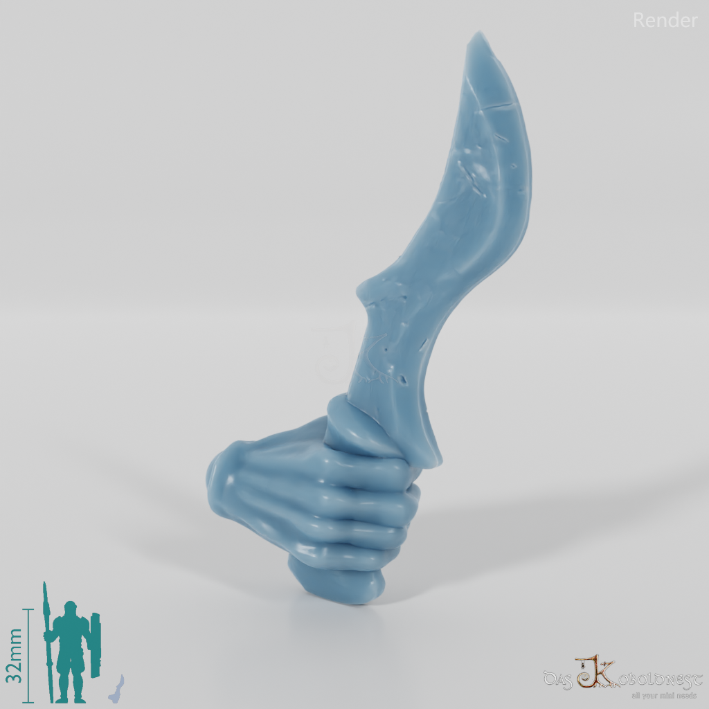 Orc dagger E with hand (blade on top)