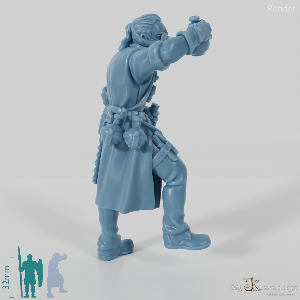 Crazy doctor with bottle