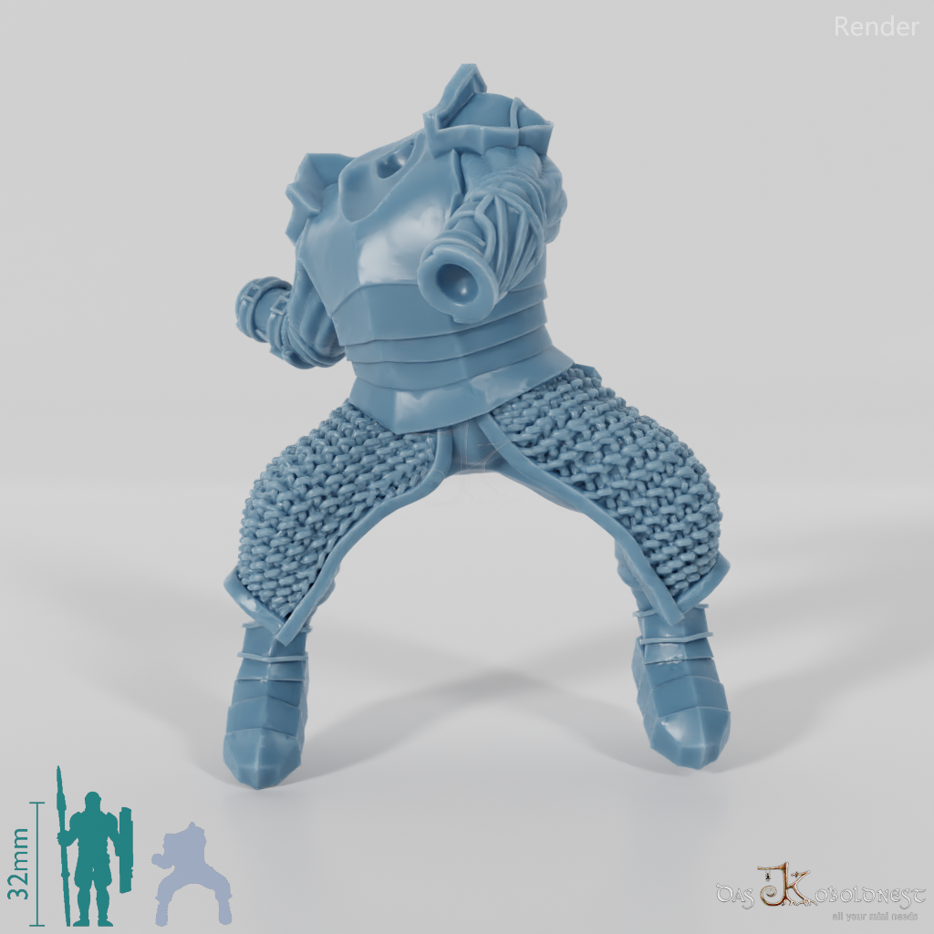Modular Dwarven Tunnel Guard (Mounted)