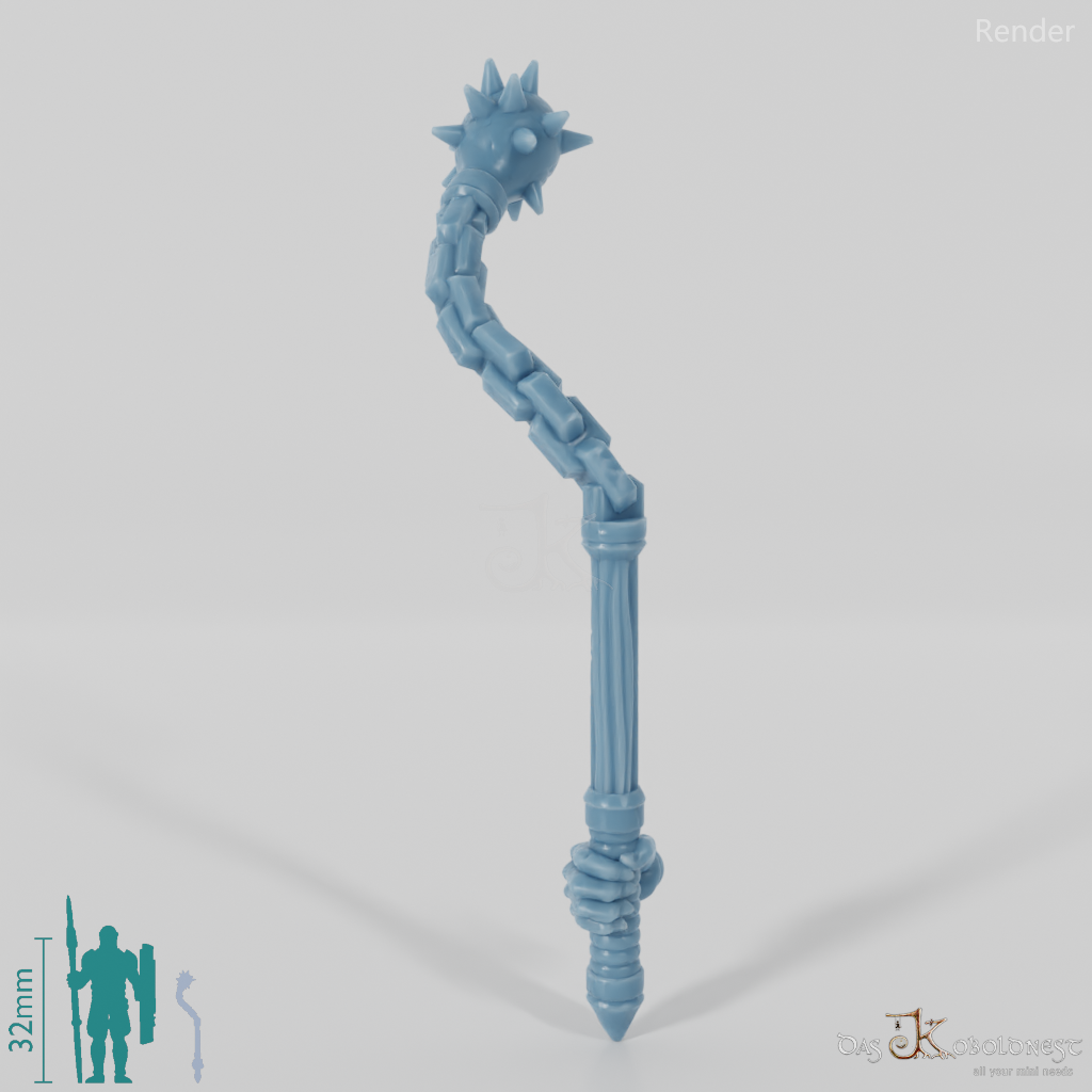 Geister-Morgenstern mit Hand