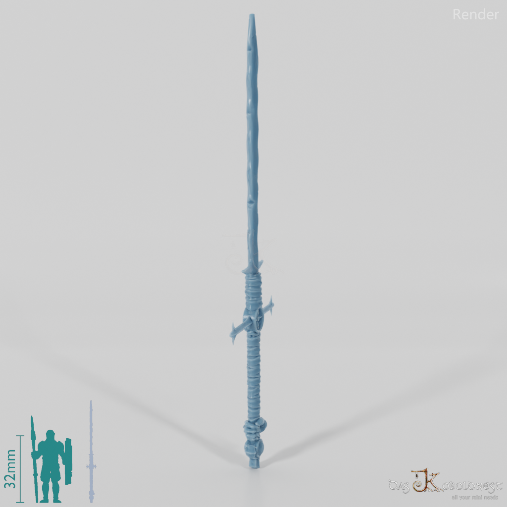 Ghost Flamberge, gripped by hand at the back