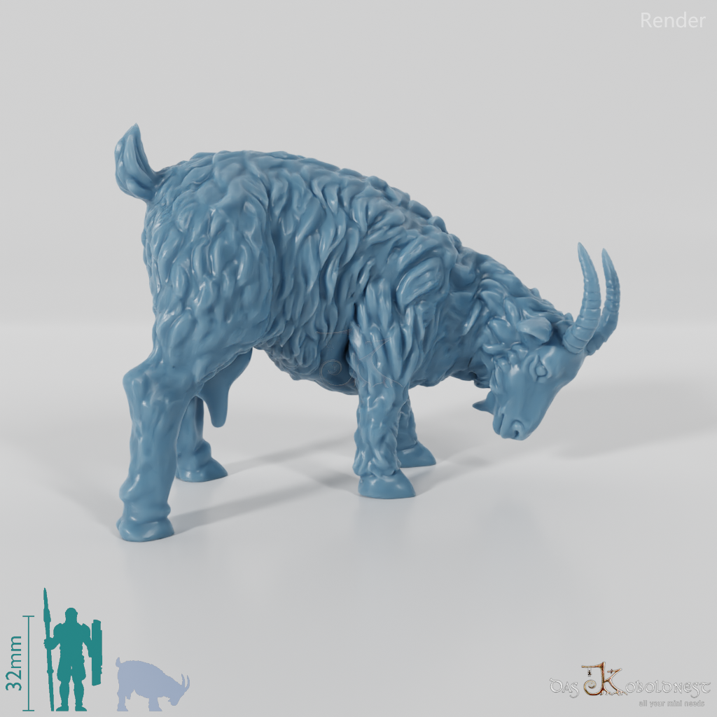 Ziege - Grasende Ziege