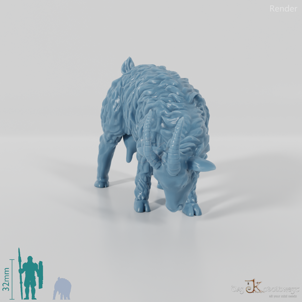 Ziege - Grasende Ziege