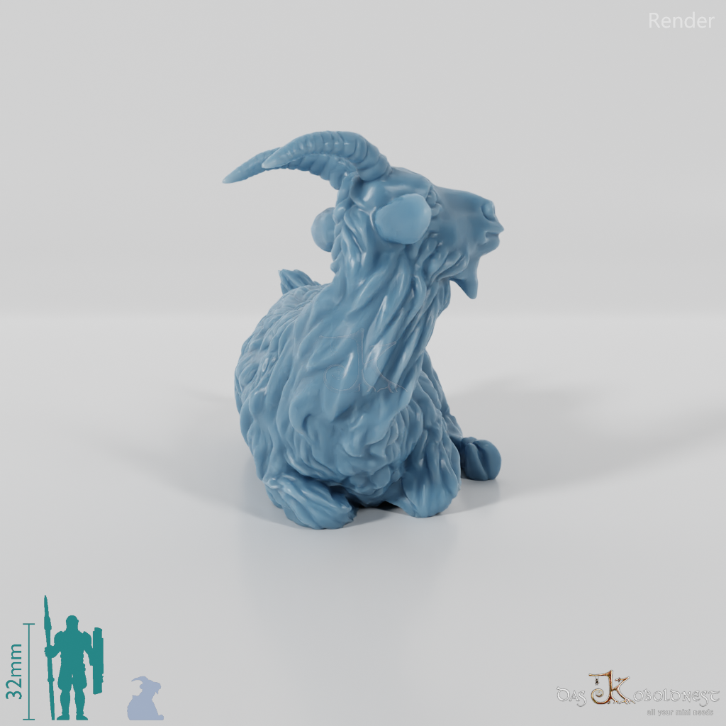 Ziege - Liegende Ziege