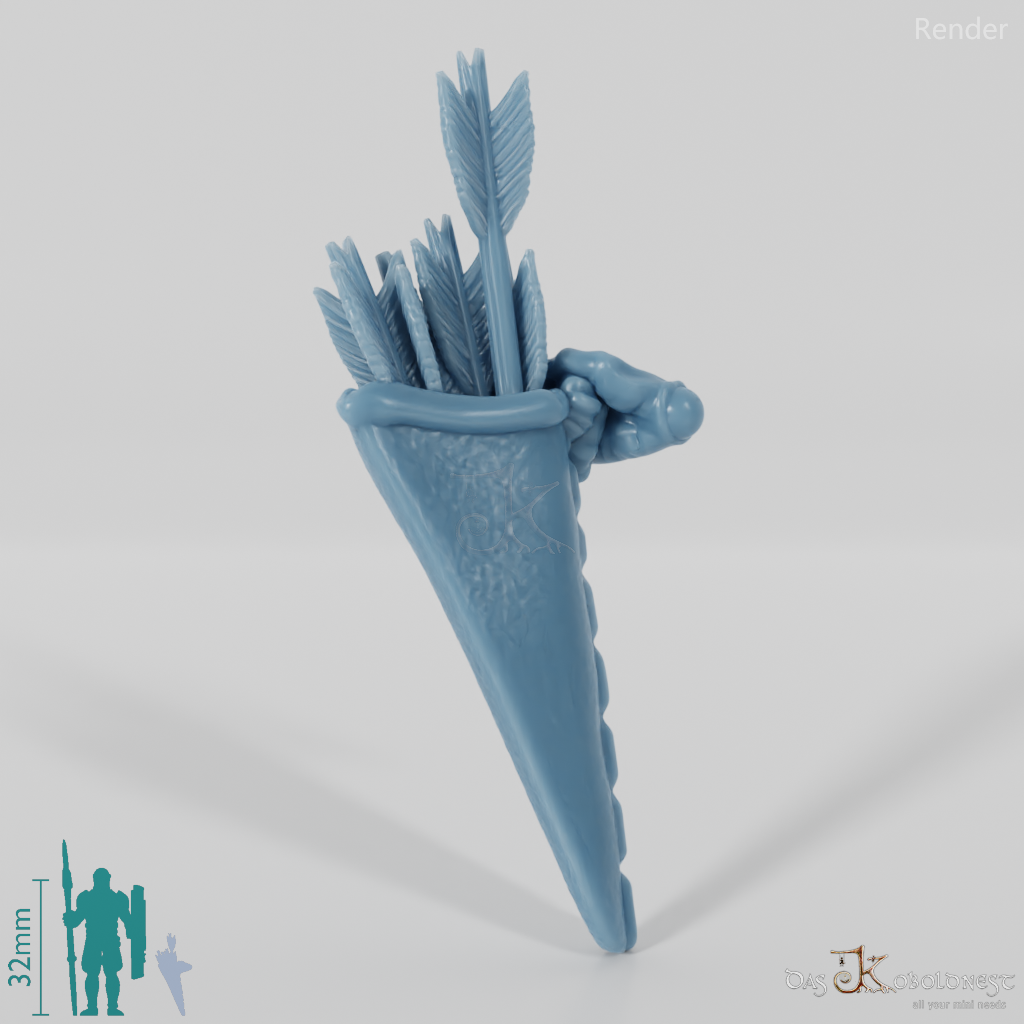 Ork-Köcher mit Hand