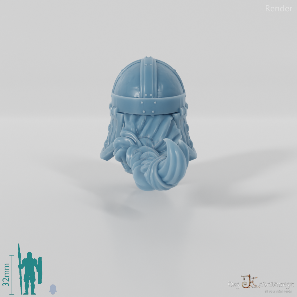 Equestrian people head - female with helmet 3