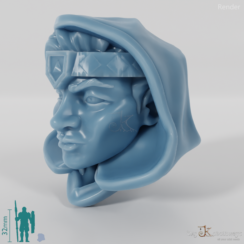 Dwarf Head - Female with hood