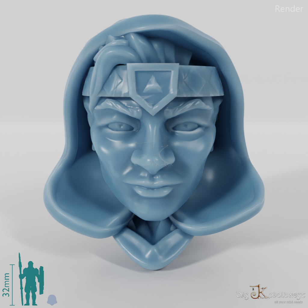 Dwarf Head - Female with hood