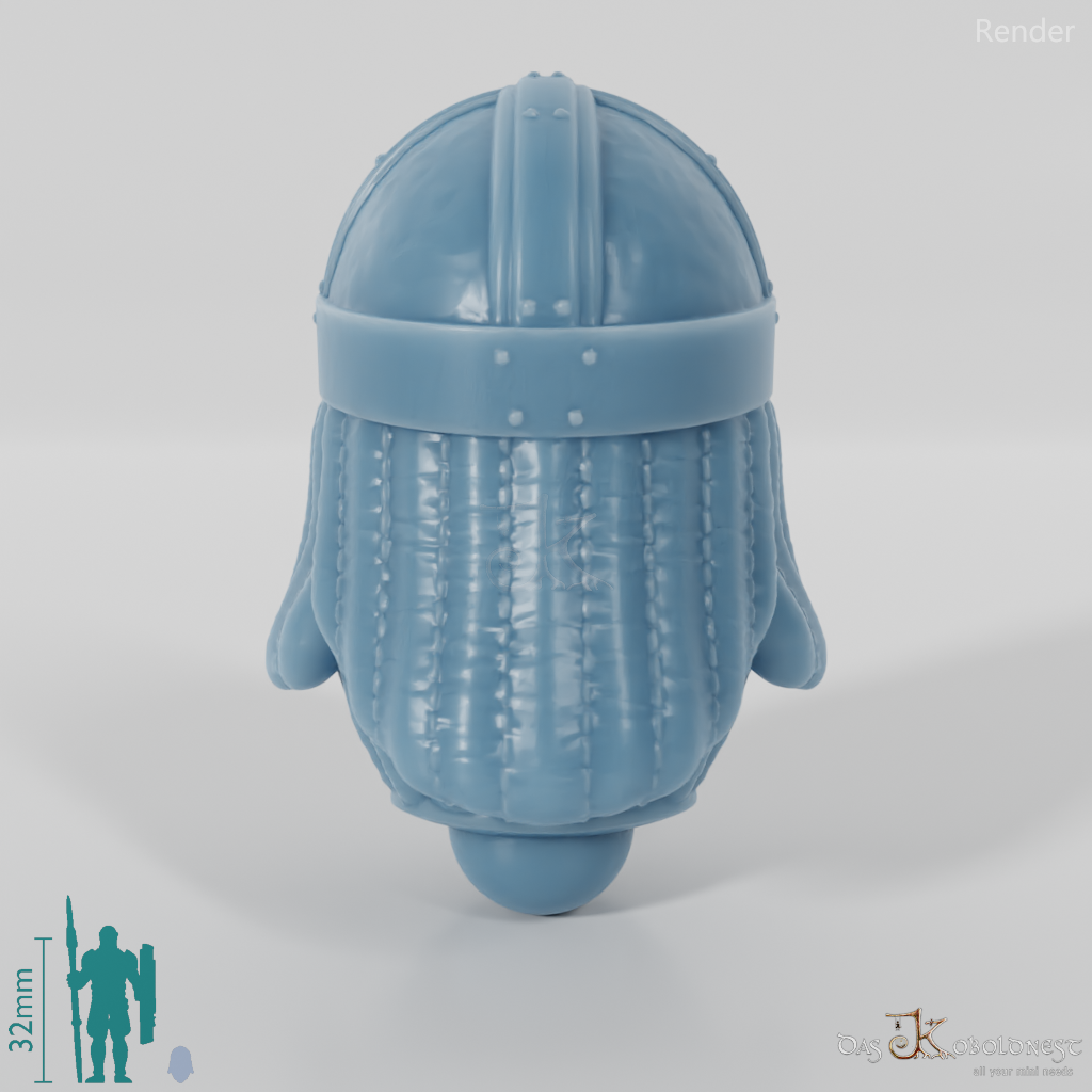 Equestrian people head - male with helmet 1