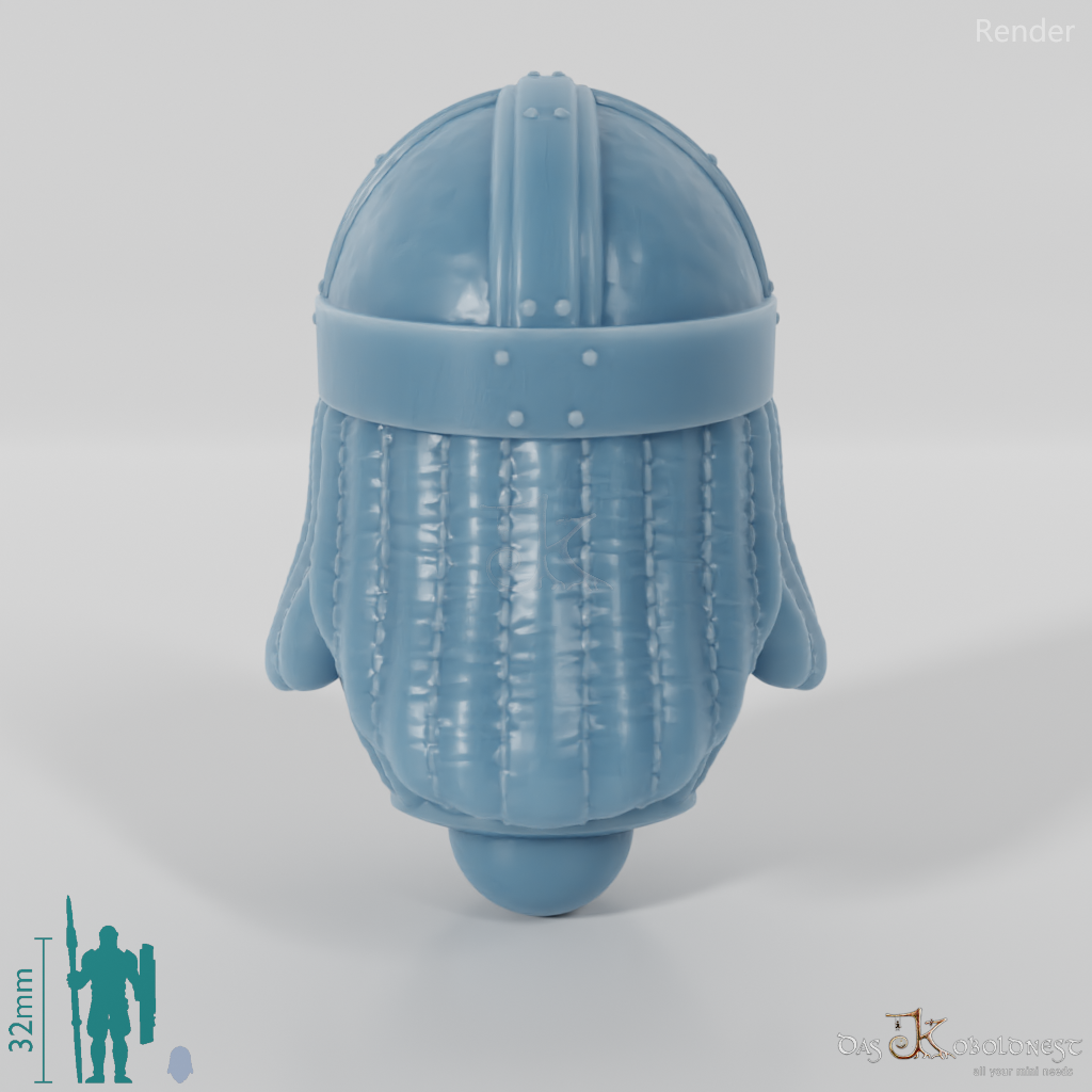 Rider people head - male with mustache 2