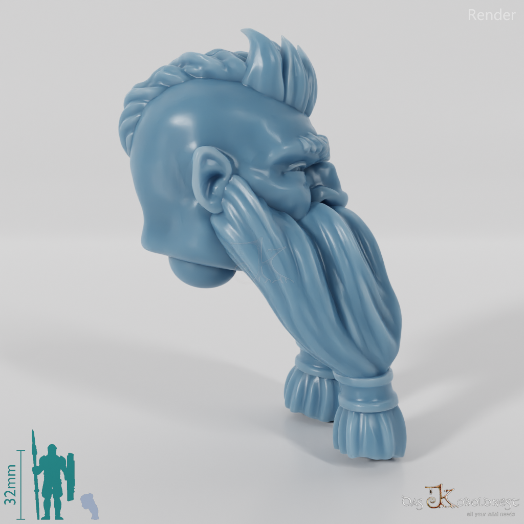 Dwarf Head - Male with Undercut