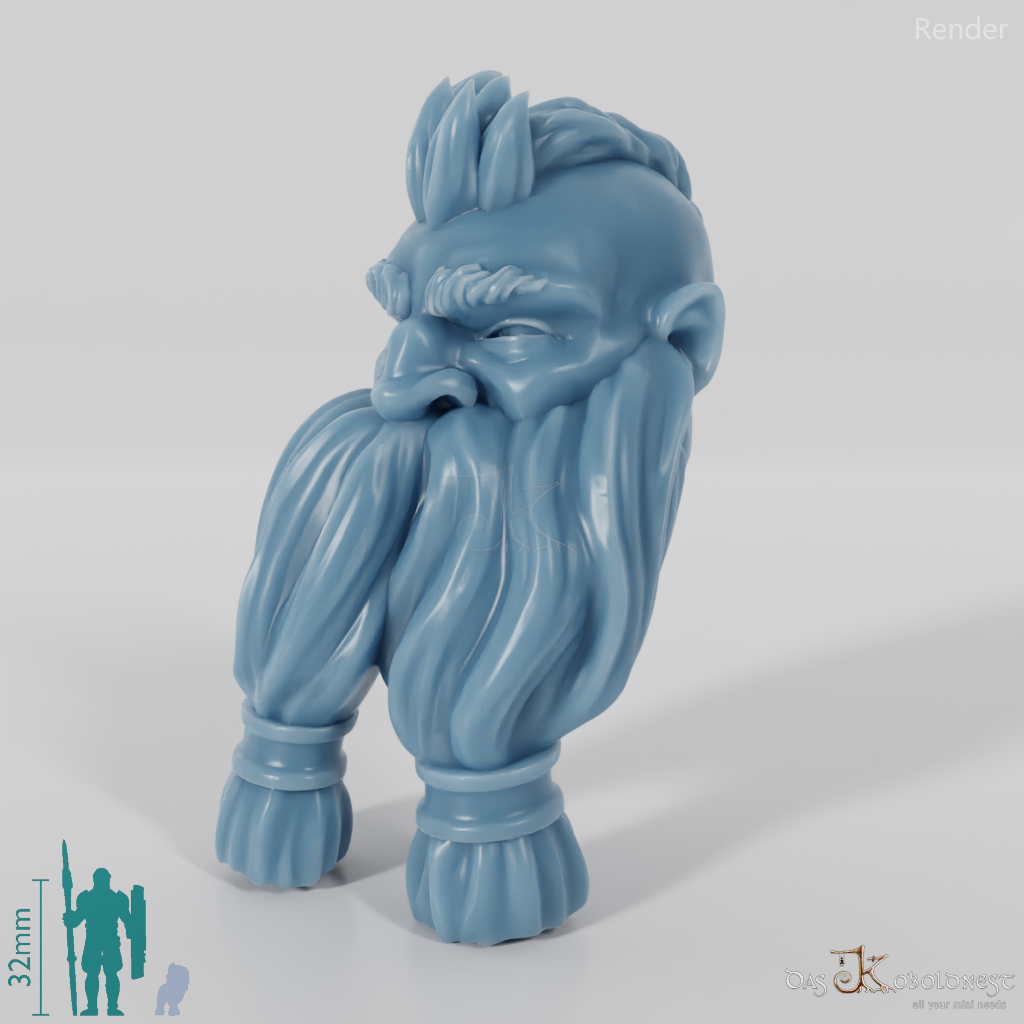 Dwarf Head - Male with Undercut