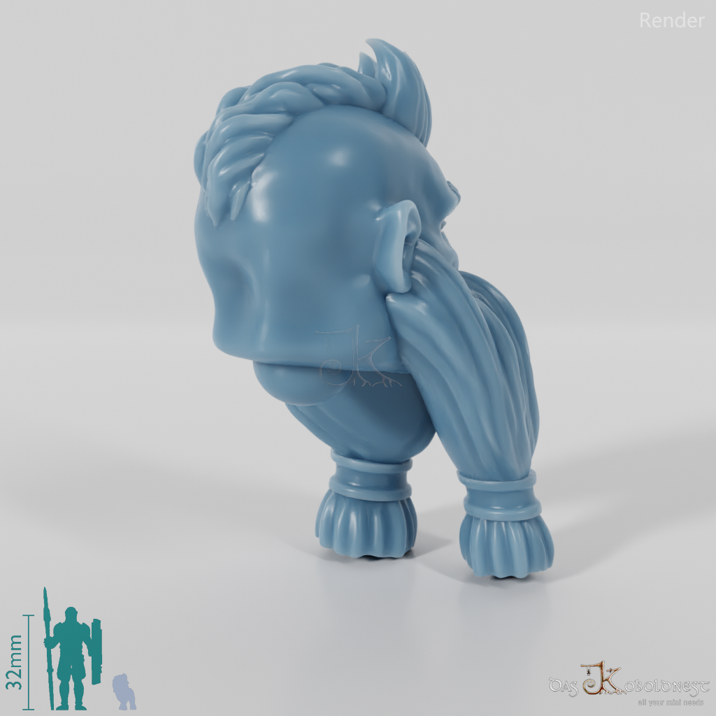 Dwarf Head - Male with Undercut