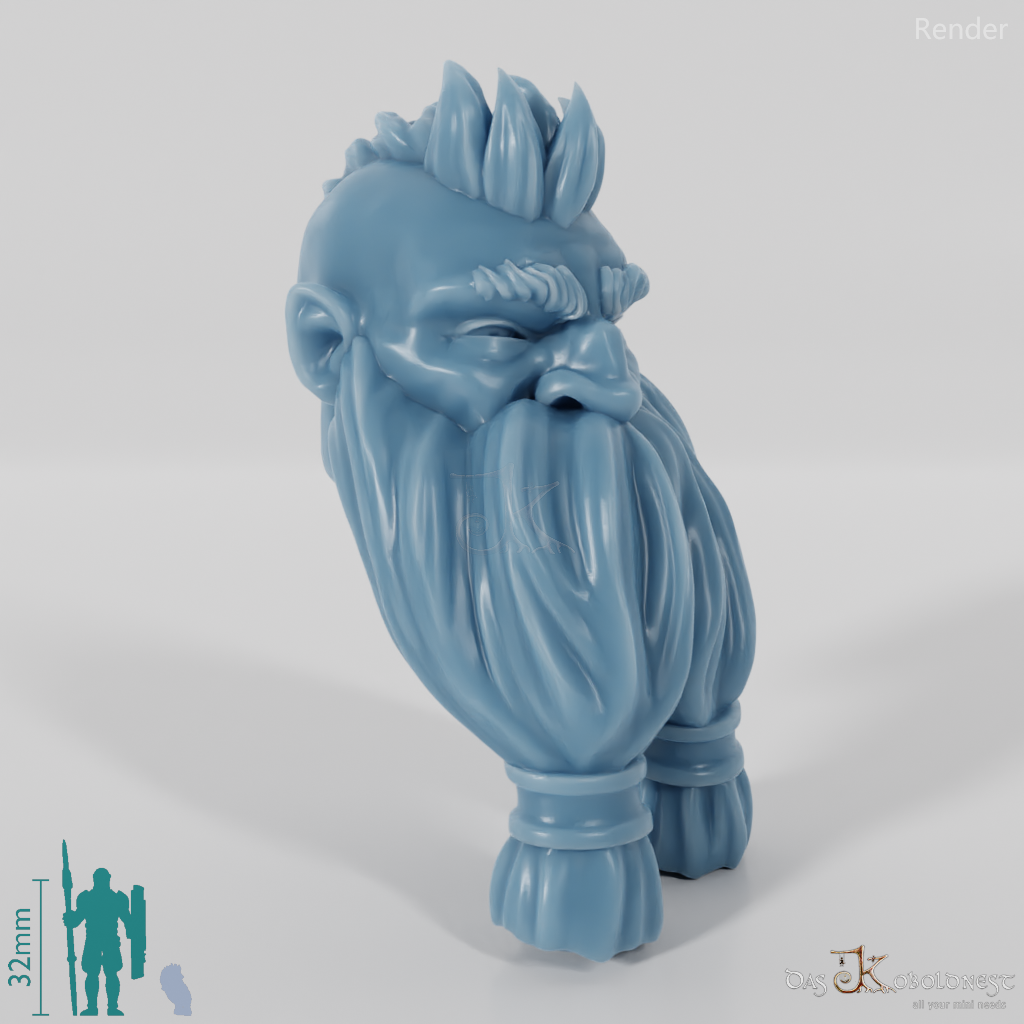 Dwarf Head - Male with Undercut