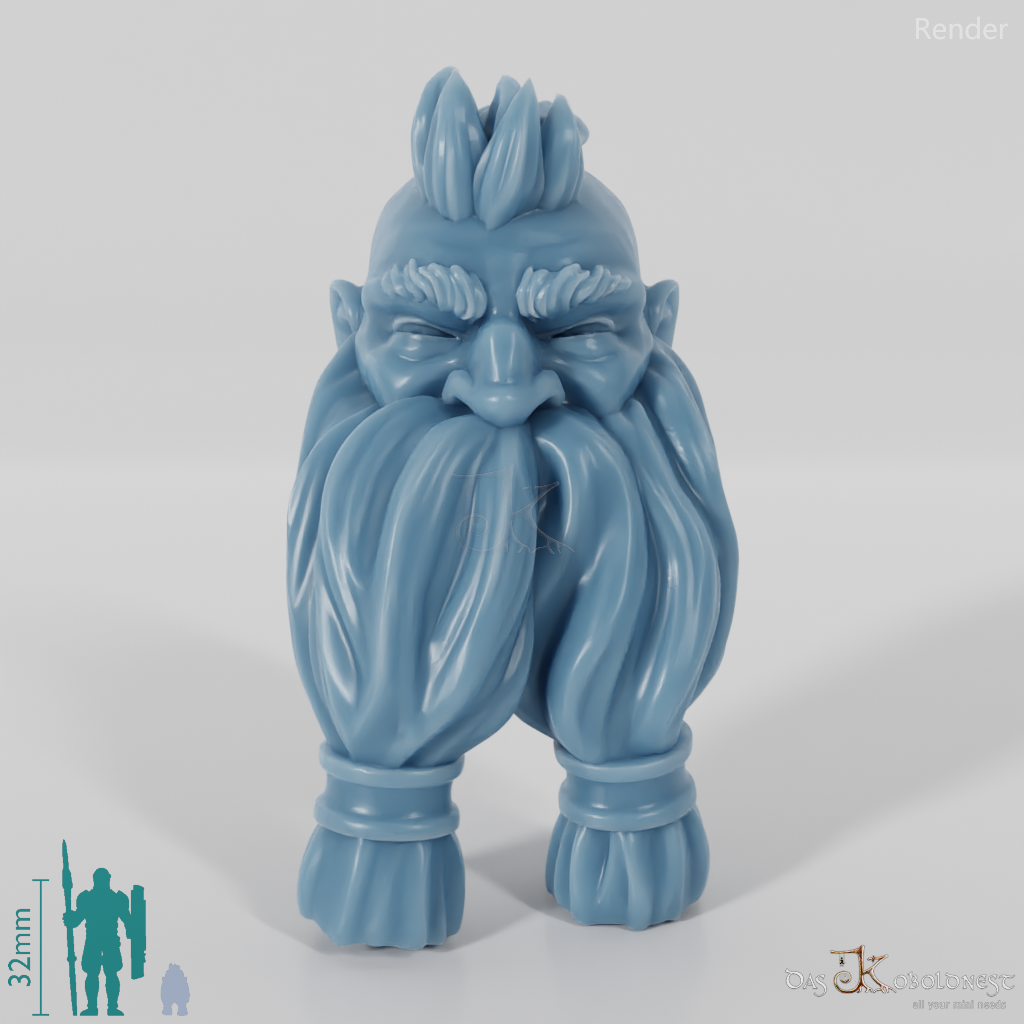 Dwarf Head - Male with Undercut