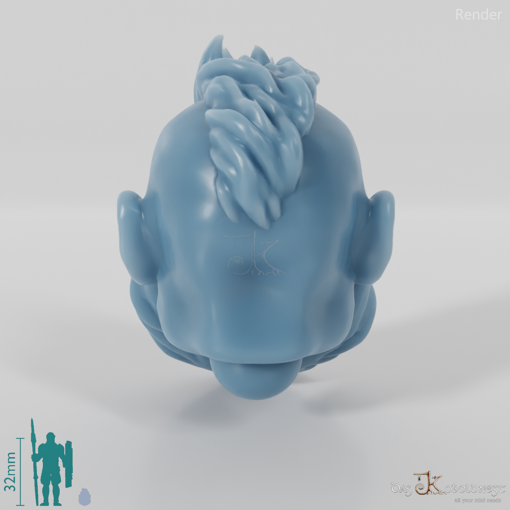 Dwarf Head - Male with a short beard