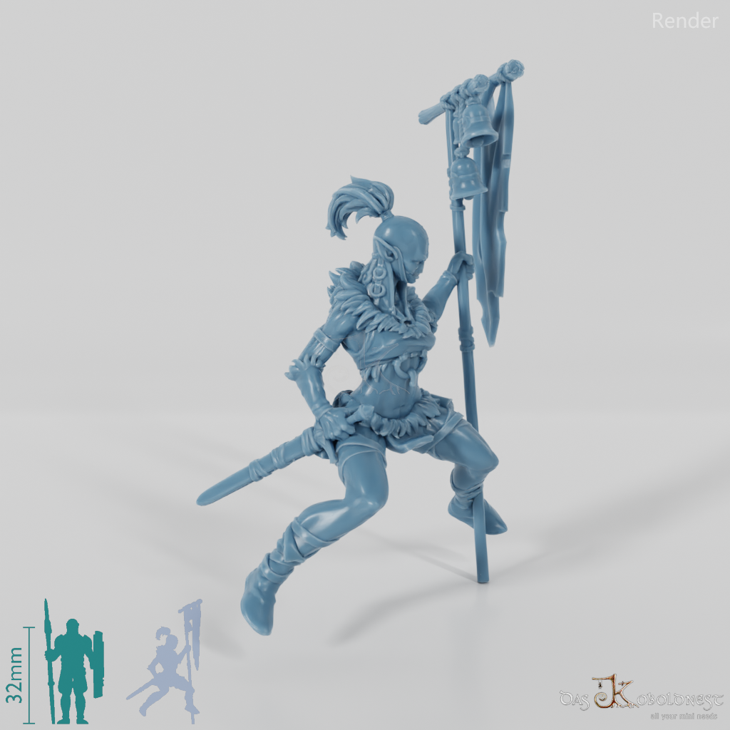 The Sightless - Keir, the warrior in riding pose