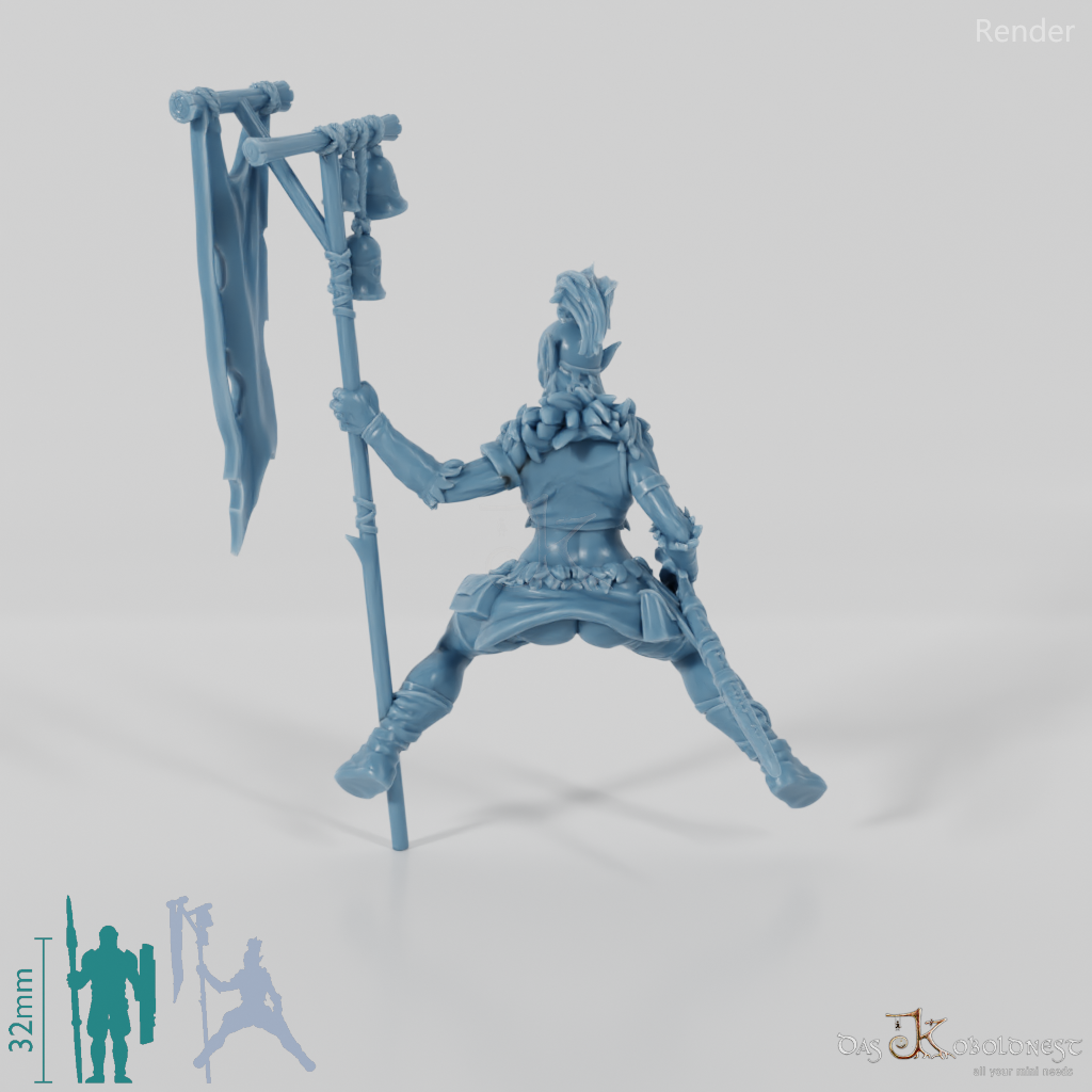 The Sightless - Keir, the warrior in riding pose