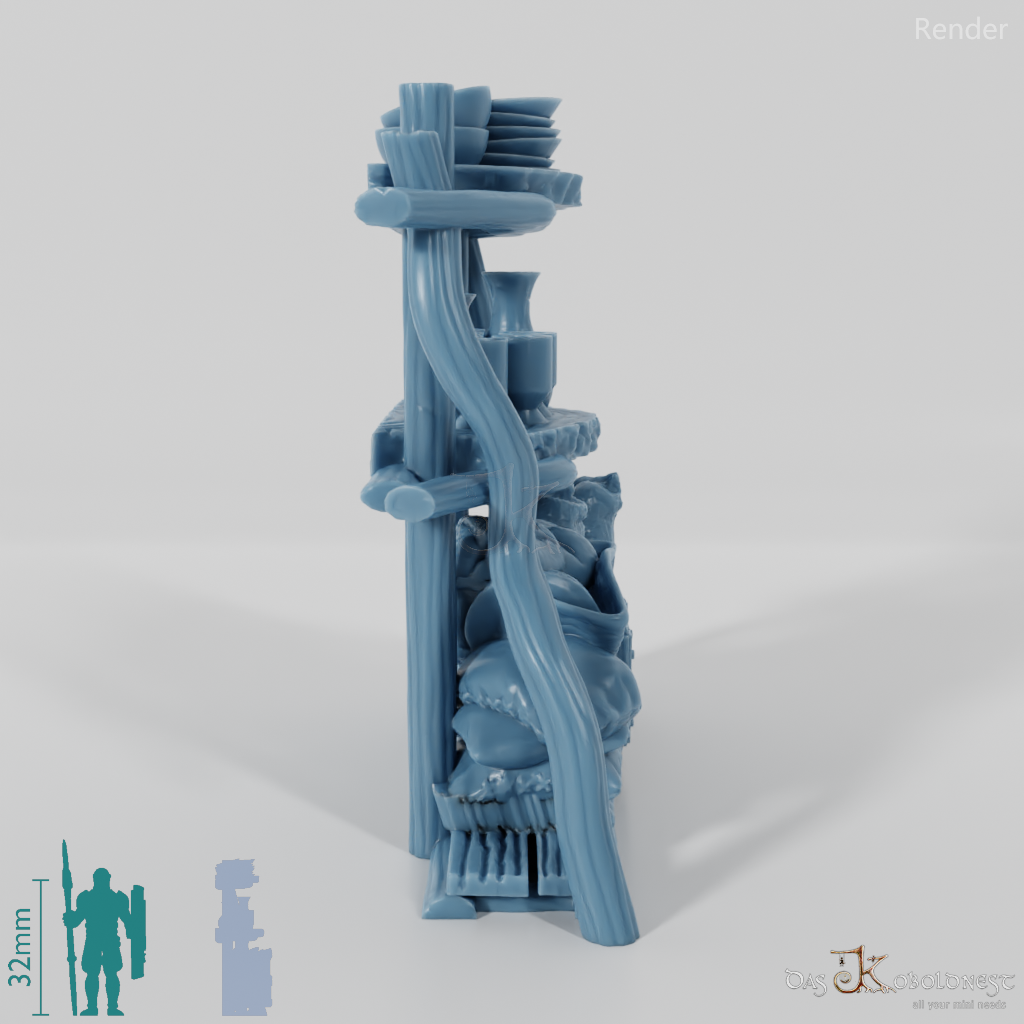 Shelf - Rustic leaning shelf 02