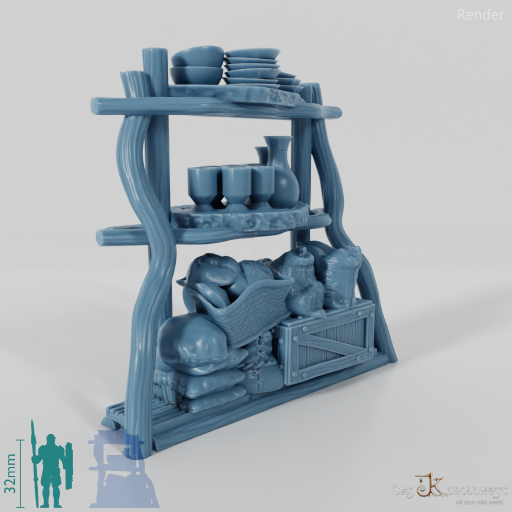 Shelf - Rustic leaning shelf 02