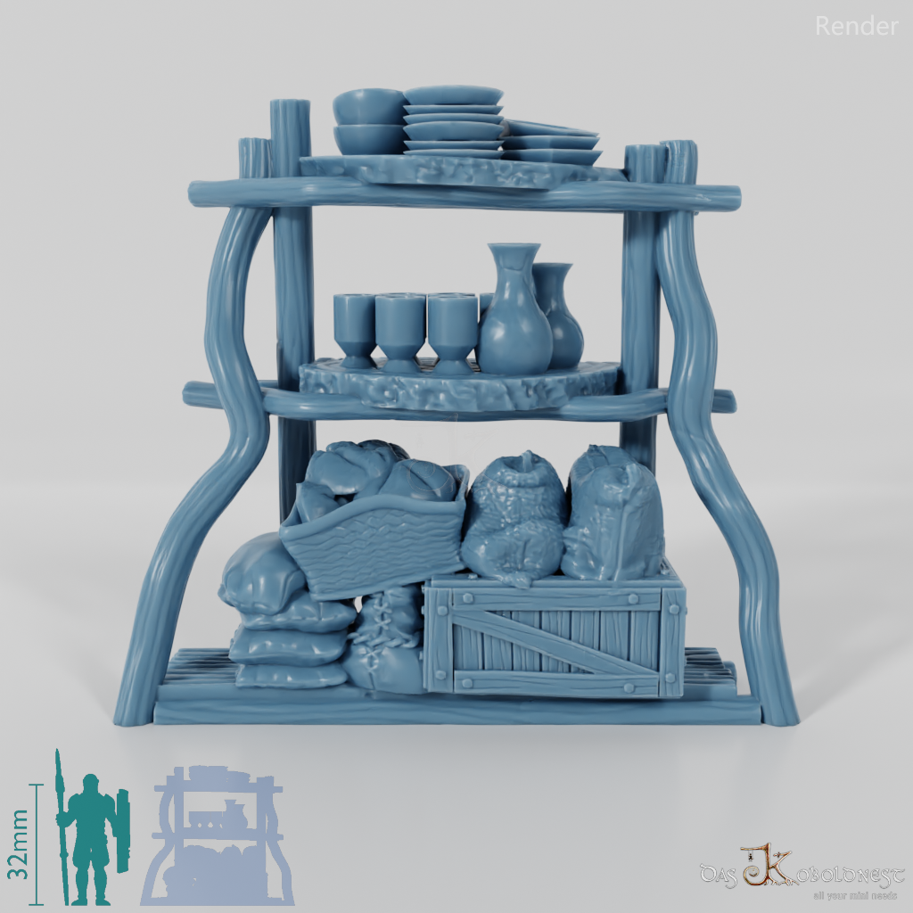 Shelf - Rustic leaning shelf 02