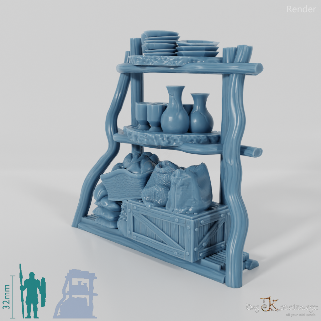 Shelf - Rustic leaning shelf 02