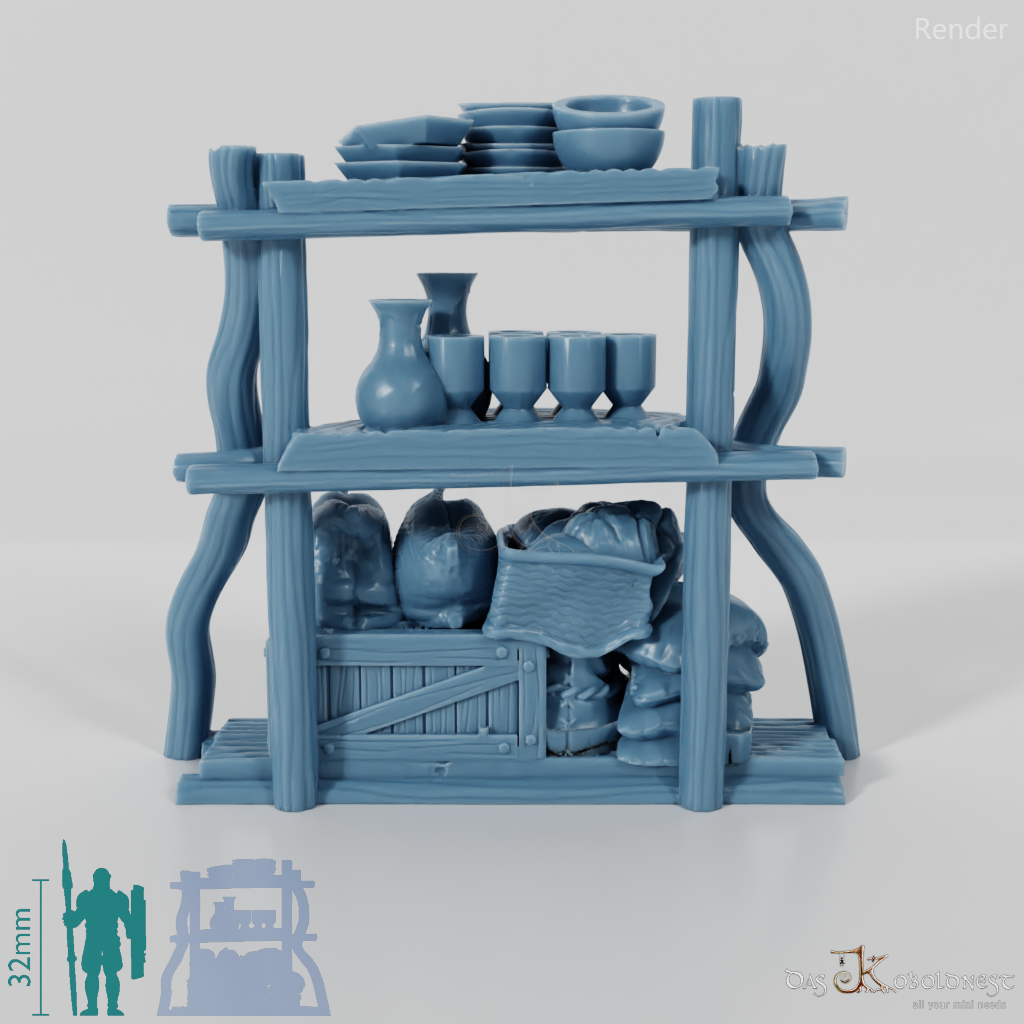 Shelf - Rustic leaning shelf 02