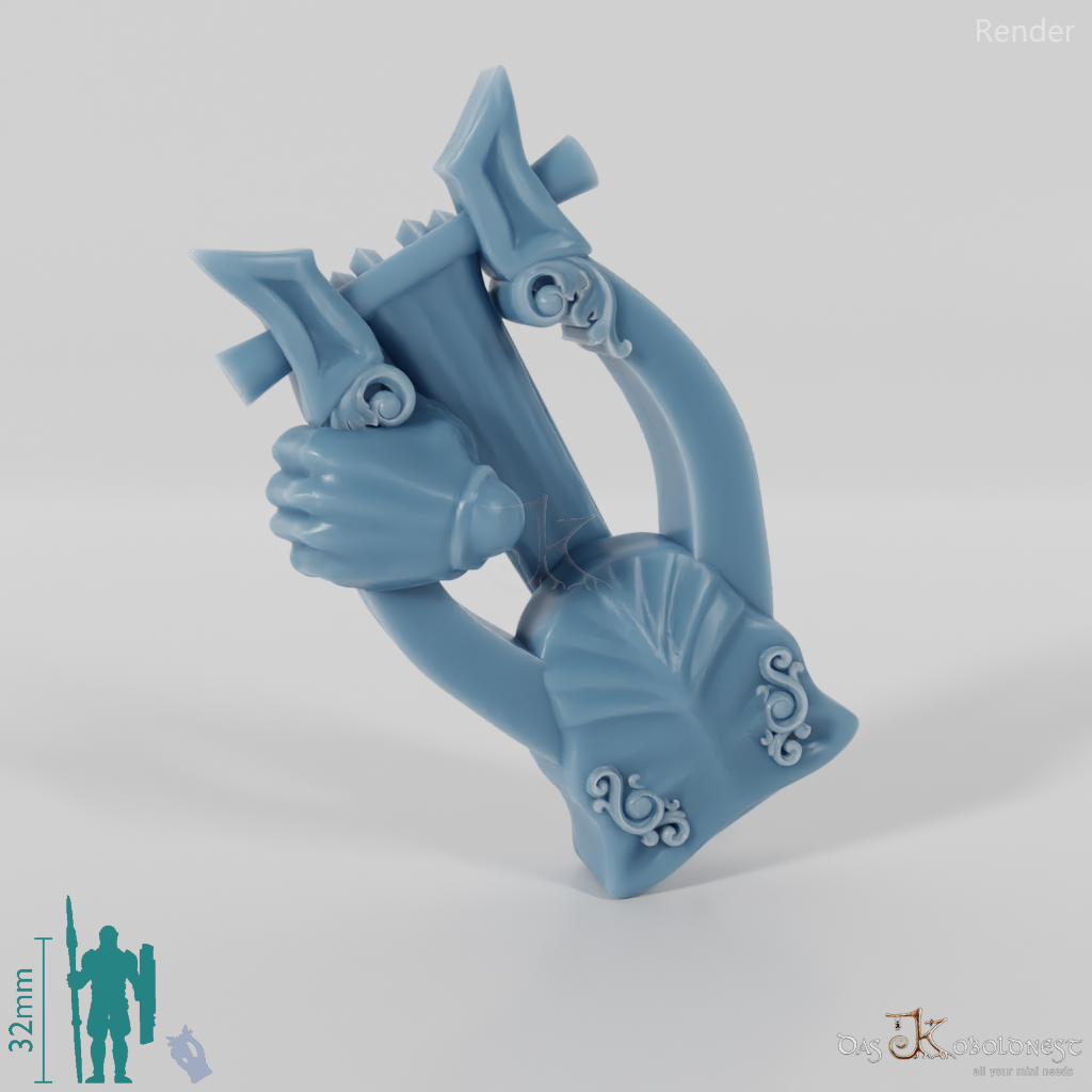 Elfen-Lyra mit Hand