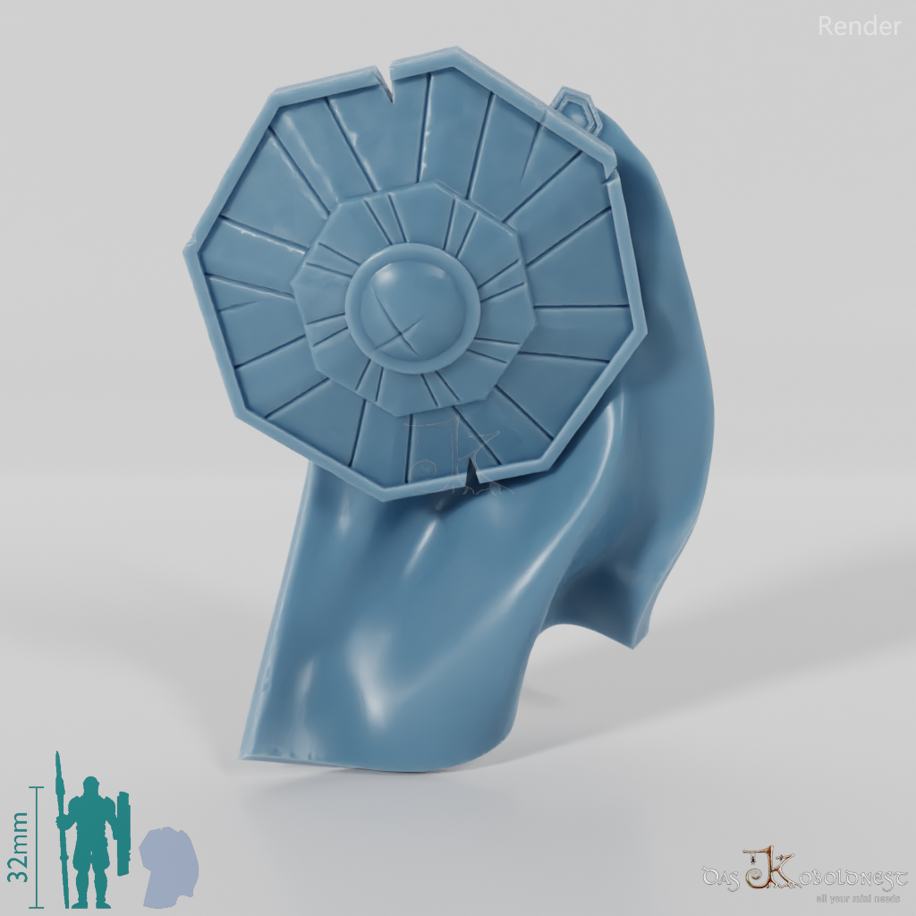 Dwarven cloak with shield