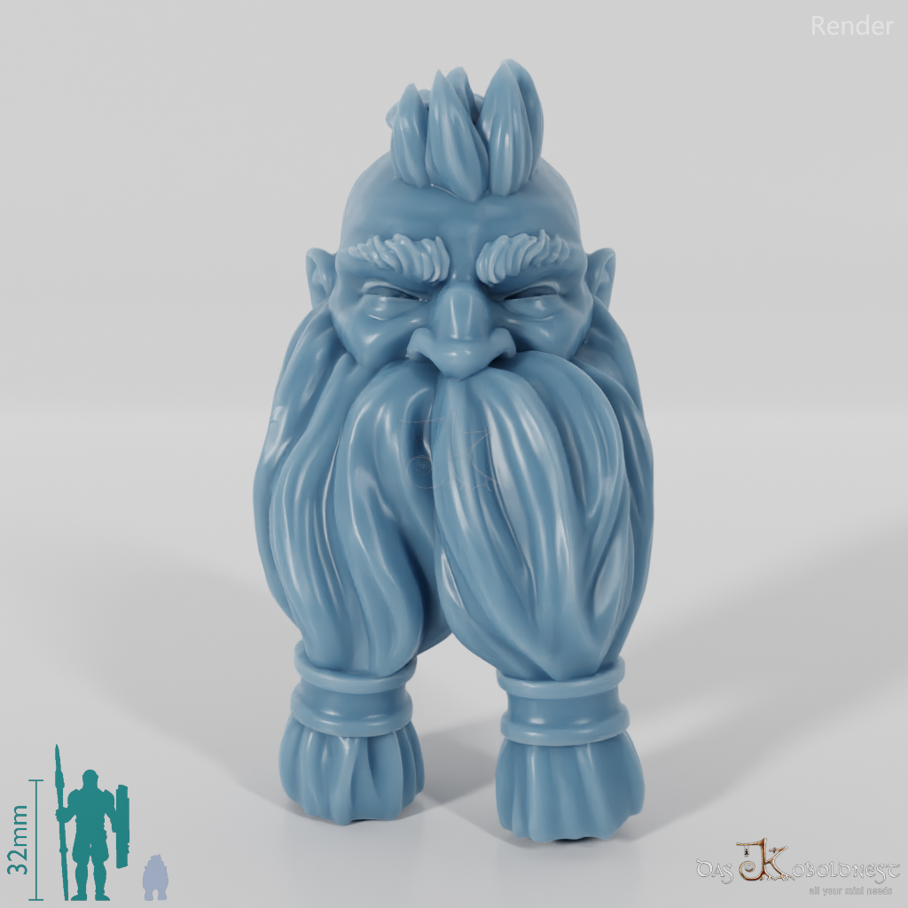 Dwarf Head - Male with Undercut