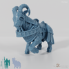 Dwarven Riding Goat - Heavily armored