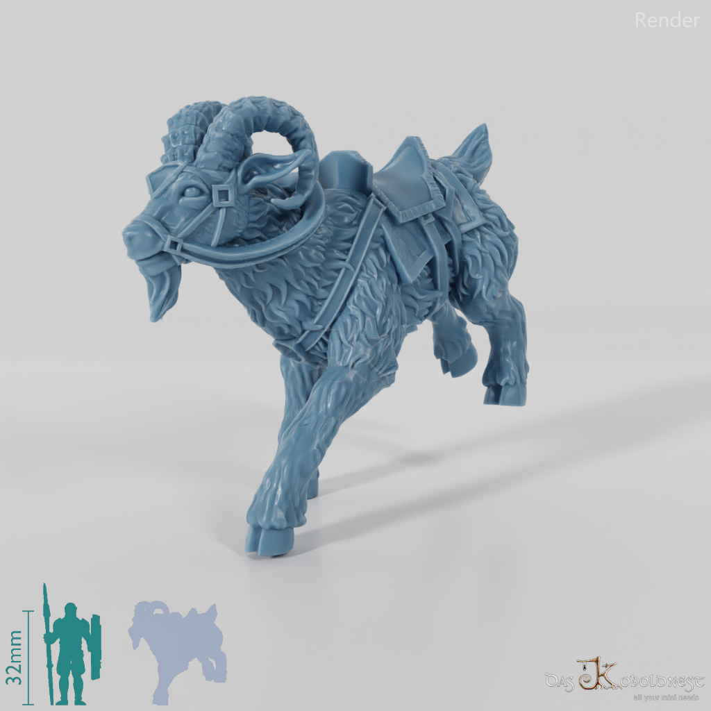 Dwarf Riding Goat - Lightly equipped