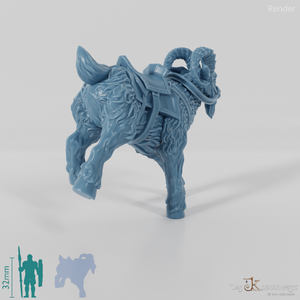 Dwarf Riding Goat - Lightly equipped