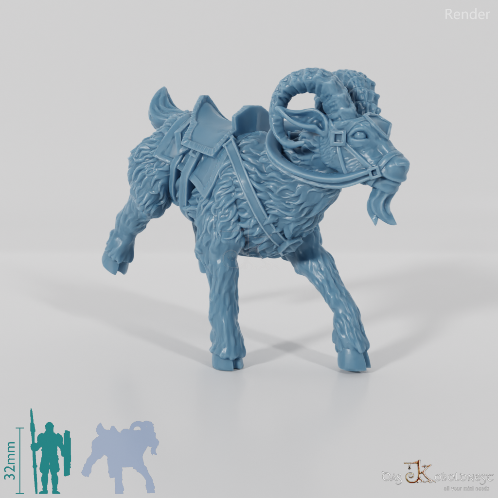 Dwarf Riding Goat - Lightly equipped