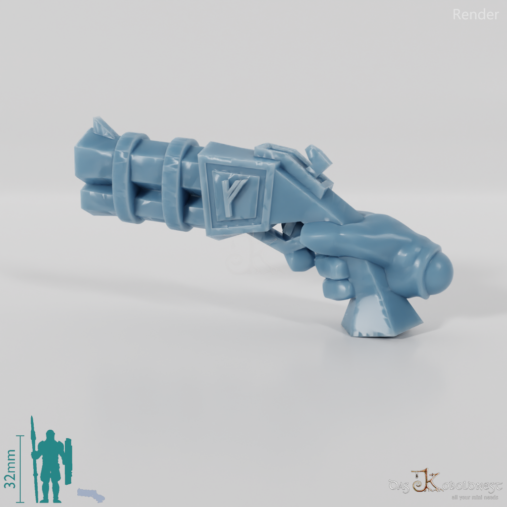 Dwarven pistol with hand