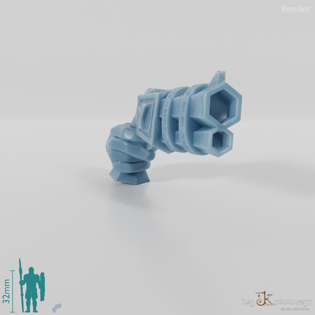 Dwarven pistol with hand