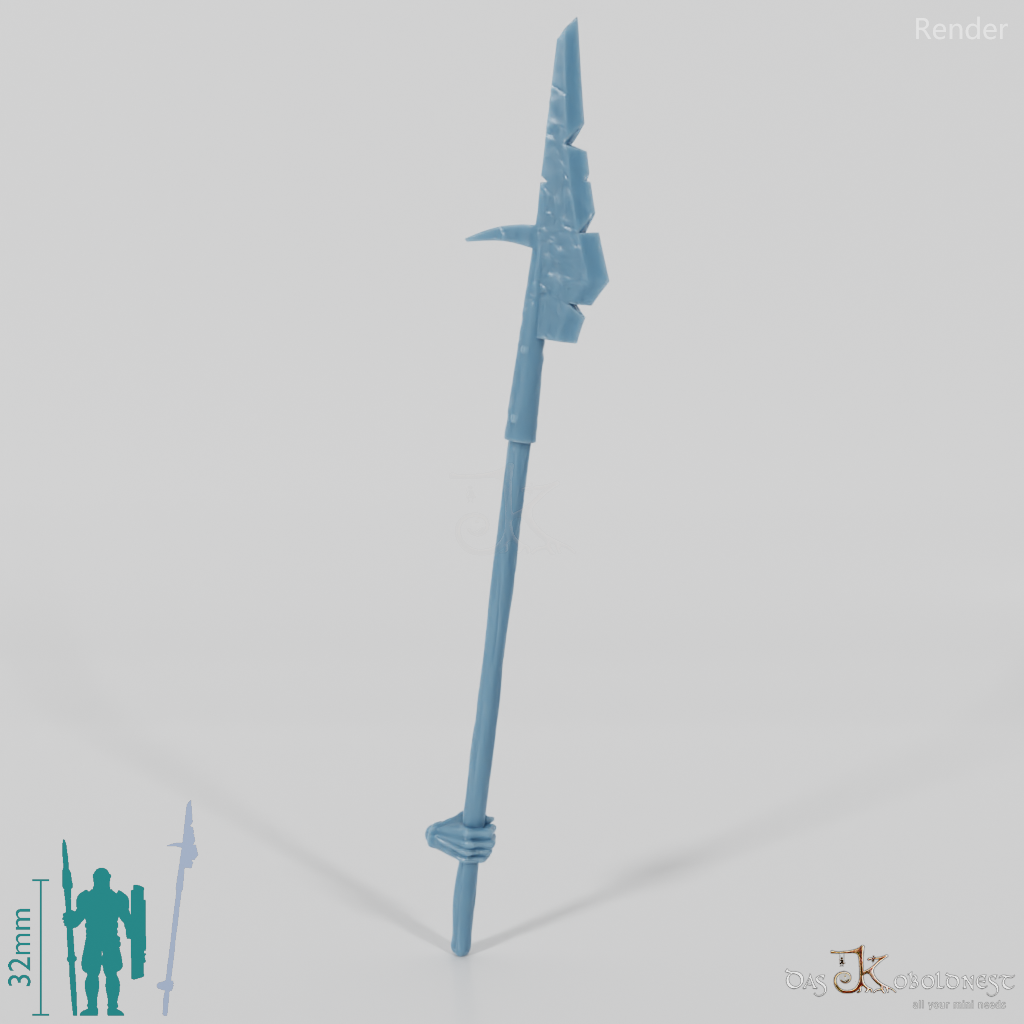 Orc polearm B with hand
