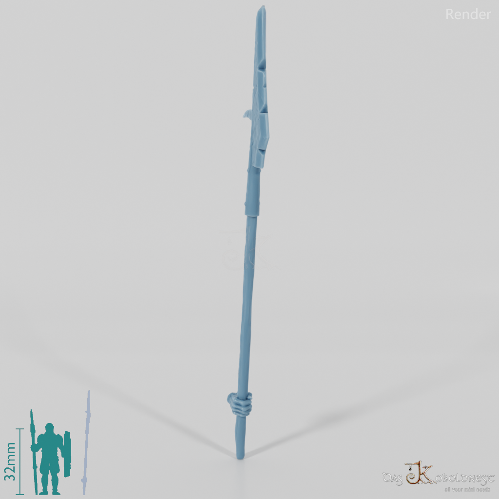 Orc polearm B with hand