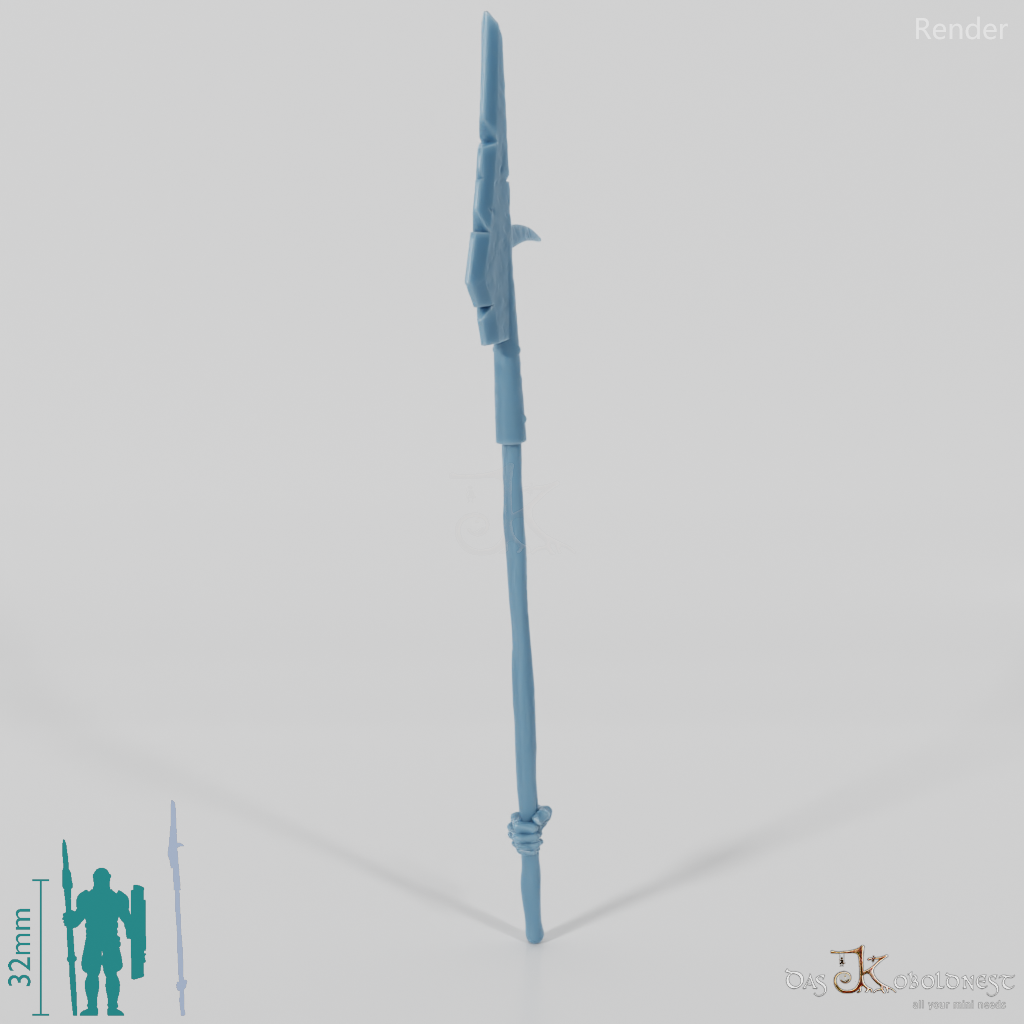 Orc polearm B with hand