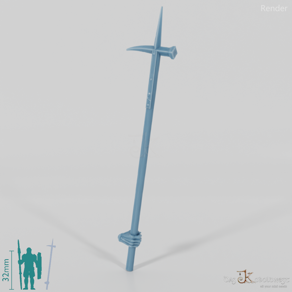 Orc polearm E with hand