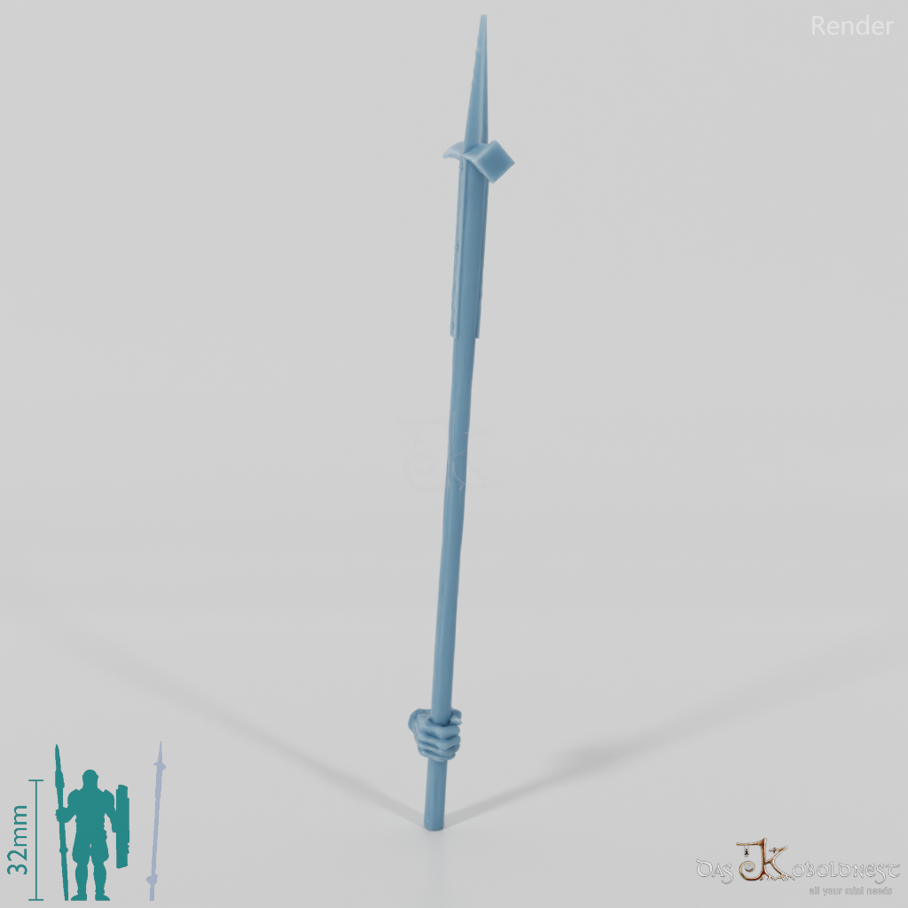 Orc polearm E with hand